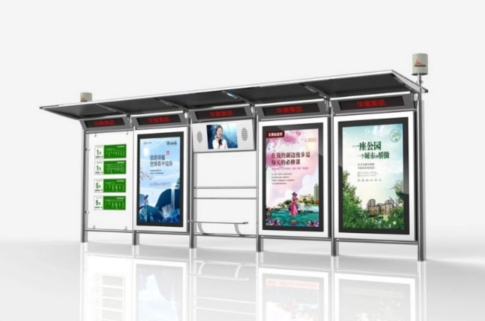 不锈钢候车亭-01