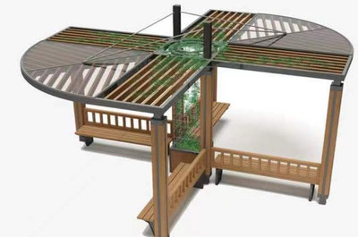 景观廊架景观亭-01