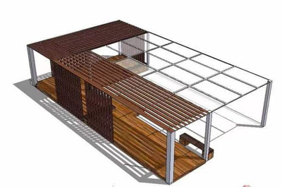 景观廊架景观亭-03