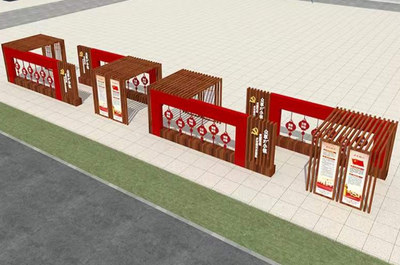 景观廊架景观亭-14