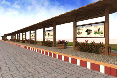 景观廊架景观亭-16