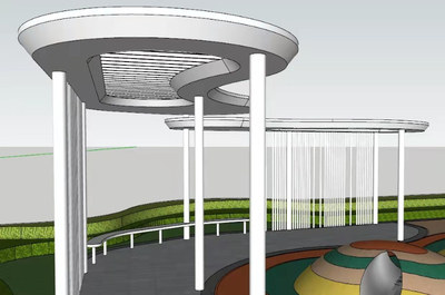 景观廊架景观亭-08